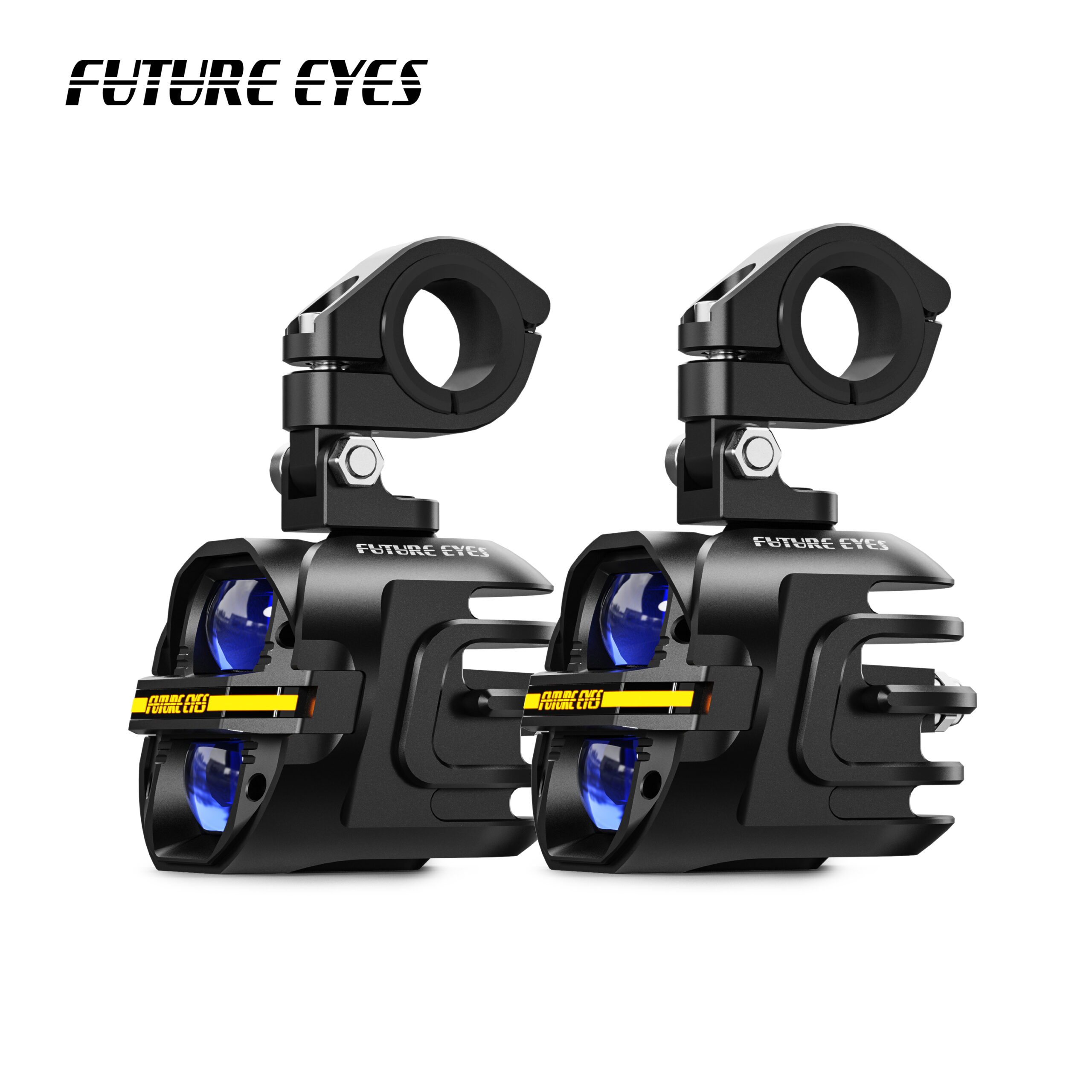ΠΡΟΒΟΛΑΚΙΑ ΜΗΧΑΝΗΣ LED ΥΨΗΛΗΣ ΙΣΧΥΟΣ FUTURE EYES Χ80 ΚΙΤΡΙΝΟ-ΛΕΥΚΟ