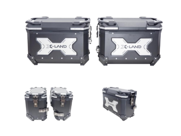 SIDE-CASE X-LAND SET SIDE CASES Y38+Y32 BLACK