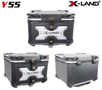 Y55 BLACK X-LAND ALUMINUM MOTORCYCLE TOP CASE